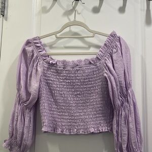 Emory Park light purple long sleeved top